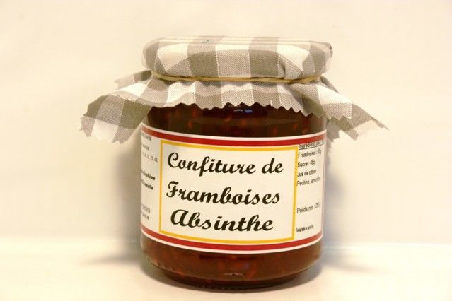 Confitures spécialités - Confiture de Framboises Absinthe