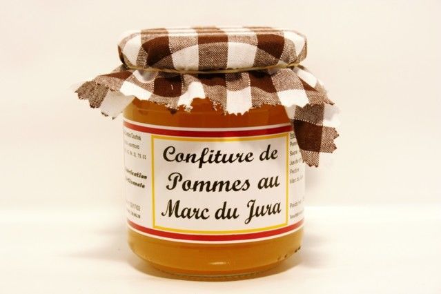 Confitures spécialités - Confiture de Pommes au Marc du Jura