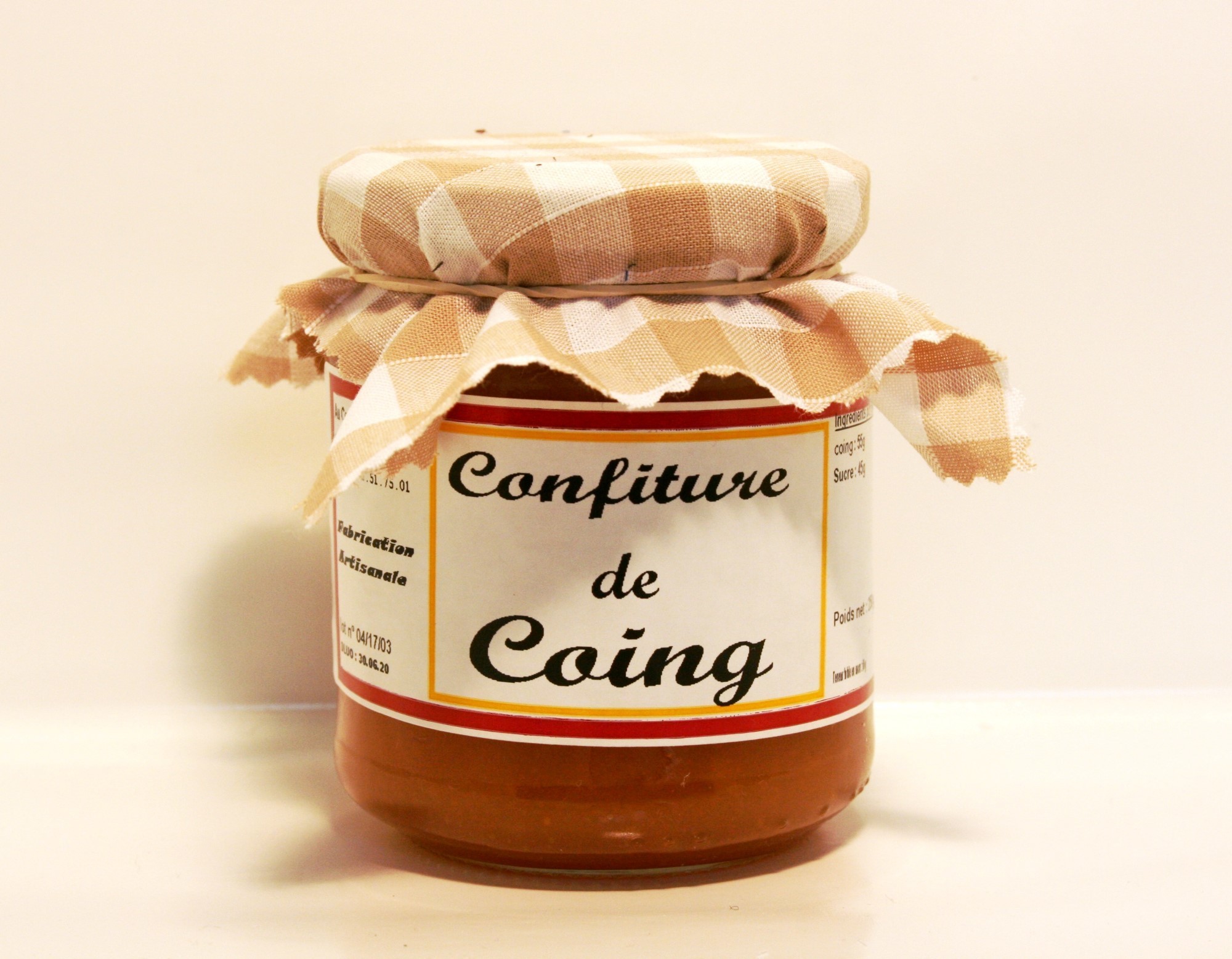 Confiture de Coings Confitures traditionnelles Au Comtois Courtois